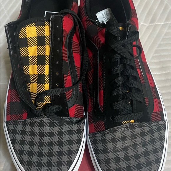 Rare multi color vans soldout houndstooth plaid size 11 new - Picture 5 of 6